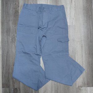 Just My Style| Women's Plain-Color Mid Rise Cargo Pocket Straight Pants
